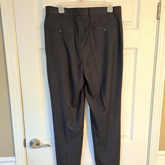 Public Notices Black Pinstripe Dress Pants - Picture 6 of 8